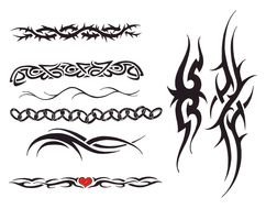 clipart with black patterns for tattoos