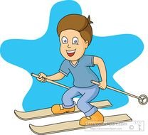 Winter Sports Boy Skiing 1029 Classroom