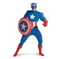 a man dressed as Captain America