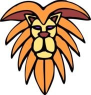 Lion For Kids drawing