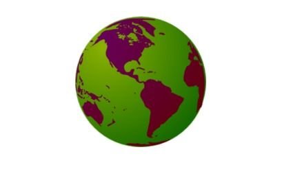 World Globe Map Universe Continents Vector