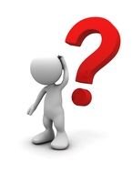 stickman with red question mark