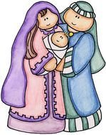 clipart of the holy family