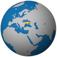 illustration of the world globe