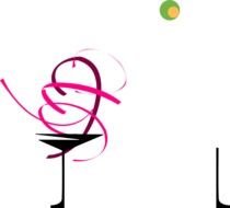 Martini Glass and ball drawing