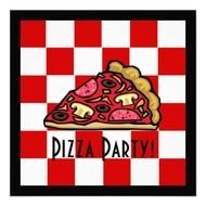 Pizza Party Invitation Slice Custom Announcements