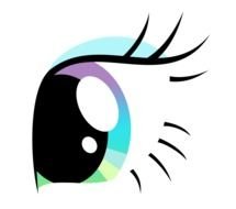 colorful eye as a graphic image