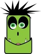 isolated green monster