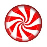 painted round striped candy