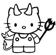Hello Kitty Coloring Pages For Halloween