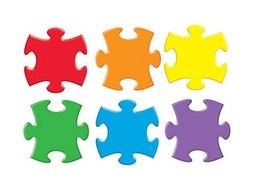 puzzle pieces of different colors