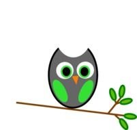 Green Gray Owl At Clkercom Vector Online Royalty
