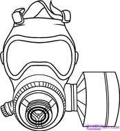 How To Draw A Gas Mask Step By Other Weapons Free Online 9965