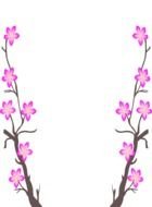 decorative flowering tree branches