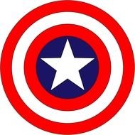 clipart of the Captain America's shield