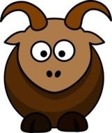 Brown Goat At Clkercom Vector Online Royalty