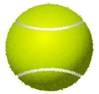 Colorful tennis ball clipart