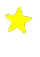 little yellow star on a white background