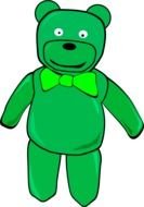green teddy bear