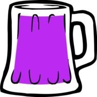 Fatty Matty Brewing Beer Mug Icon Vector