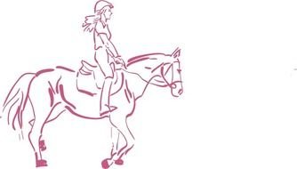 Girl Riding A Horse By Olku Equestrian Sport