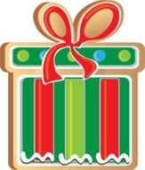 painted red green gift