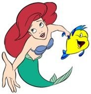 Featuring Images Of Ariel Flounder Sebastian Scuttle And Ray