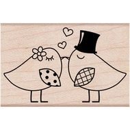 Clipart of the kissing birds