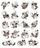Floral Ornament Element Vector Graphics Free All