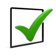 green check mark for clipart