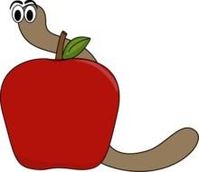 Worm Http wwwmycutegraphicscom graphics apple apple