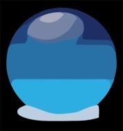 Molumen Blue Cristal Ball At Clkercom Vector