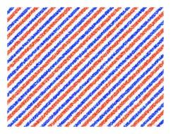 red and blue stripes at white background
