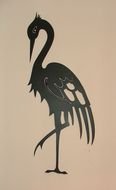 heron, vintage drawing