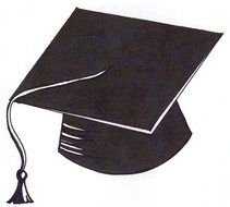 Graduations black hat drawing