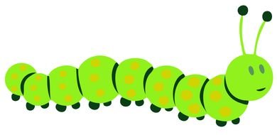 Colorful Caterpillar drawing