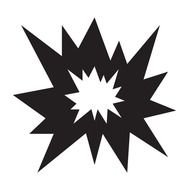 Pow Explosion Symbols For Custom Engraved Products