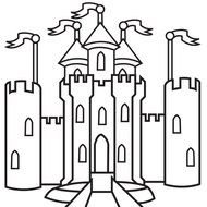 castle as a picture for clipart