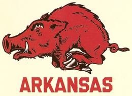 1960s Arkansas Razorback Football Cheer drawing
