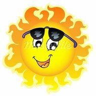 Face Illustrations Icon Glass People Happy Sun Rf Asmiling