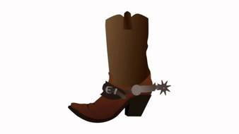 drawing of Cowboy Boot