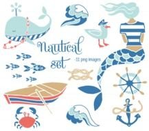 Nautical Set The Ink Nest clipart