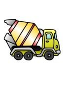 concrete mixer truck, Toy, drawing