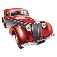 Vintage red Car drawing