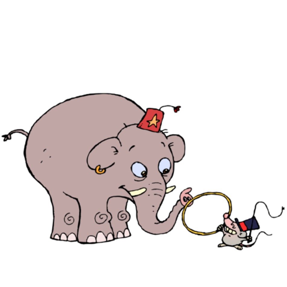Слоник и мышка