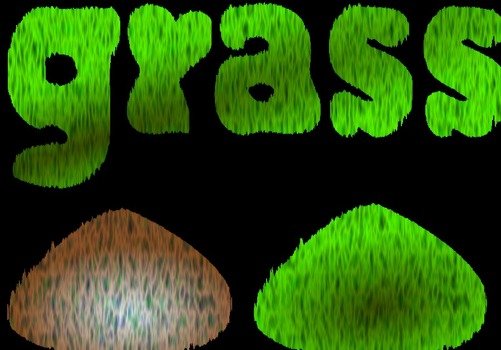 grass in a larger image