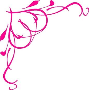 Pink Flower Border Panda Free Images clipart