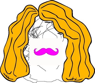 ugly woman drawing