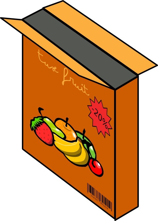 drawing of an empty breakfast box