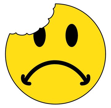 Smiley Face Emoticon Looking Surprised Nervous Sad Beboy